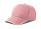 Бейсболка RECY FIVE PIPING, 5 клиньев, застежка-липучка, розовый, белый