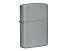 Зажигалка ZIPPO Classic с покрытием Flat Grey, латунь/сталь, серая, глянцевая, 38x13x57 мм