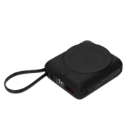 Внешний аккумулятор с подсветкой Ritter PD 10000mAh с функцией беспроводной зарядки 15W, черный