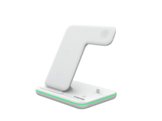 Беспроводное зарядное устройство для гаджетов 3-в-1 с технологией QI Canyon WS-302 (CNS-WCS302W), белый