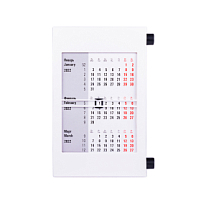 Календарь настольный на 2 года; сетка 26-27, черный, белый Календарь настольный на 2 года; сетка 26-27, черный, белый