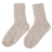 Носки вязаные НАСВЯЗИ© шерсть/акрил, бежевый