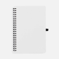Блокнот на пружине Stone Line, белый