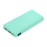 Внешний аккумулятор с подсветкой Ancor PD Plus 10000 mAh, бирюзовый