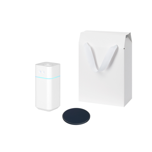 Подарочный набор Клауд НЕО, Аурис (Cloud NEO, Auris), синий (увлажнитель воздуха, зарядное устройство)