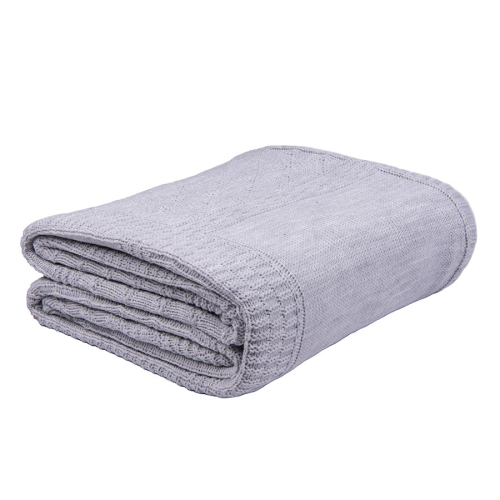 Плед LYKKE MIDI, серый, шерсть 30%, акрил 70%, 150*200 см, серый