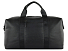 Сумка дорожная BUGATTI Elsa, чёрная, воловья кожа/полиэстер, 47х22х24 см