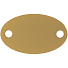 Шильдик металлический Alfa Oval, золотистый