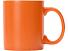 Матовая кружка Марко базовой формы, цветная снаружи, белая внутри, оранжевый