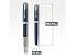 Перьевая ручка Parker Sonnet , Subtle Blue Lacquer CT стержень:Fblk