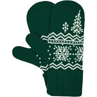 Варежки Elnik, зеленые с молочно-белым Варежки Elnik, зеленые с молочно-белым
