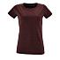 Футболка женская Regent Fit Women, бордовый меланж
