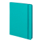 Ежедневник недатированный Shady, А5,  бирюзовый, кремовый блок в линейку, морская волна обрез, бирюзовый