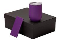 Подарочный набор с термокружкой и повербанком С1, 5000 mAh, фиолетовый Подарочный набор с термокружкой и повербанком С1, 5000 mAh, фиолетовый