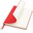 Блокнот A5 Officer в мягком переплёте с металлической биркой, Красный