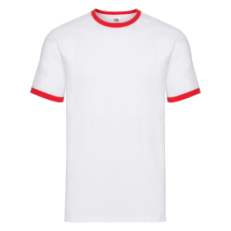 Футболка мужская RINGER T 160, красный, белый