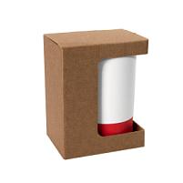 Коробка для кружки 26700, размер 11,9 х 8,6 х 15,2 см, микрогофрокартон, коричневый, коричневый