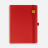 Ежедневник Favor Gold, недатированный, красный