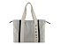 Сумка-шоппер женская BUGATTI Ambra, бежево-черный цвет, хлопок/полиэстер, 45х10х34 см
