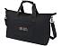 Спортивная сумка для ноутбука с диагональю экрана 15,6 дюйма Turner, изготовленная из переработанных материалов согласно стандарту GRS - сплошной черный