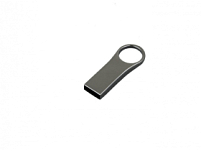 USB-флешка на 64 ГБ с мини чипом, компактный дизайн с большим круглым отверстием., серебро USB-флешка на 64 ГБ с мини чипом, компактный дизайн с большим круглым отверстием., серебро