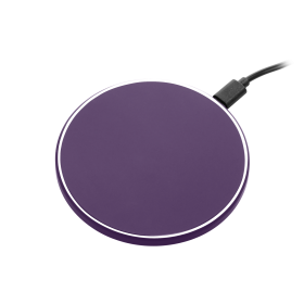 Беспроводное зарядное устройство с подсветкой 15W Auris, фиолетовое