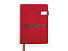 Бизнес блокнот А5 Freya с клапаном и карманом для визиток, твердая обложка, 128 листов, красный и бор