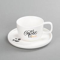 Чайная пара "Гармония" с нанесением капсула "Бисквит" Чайная пара "Гармония" с нанесением капсула "Бисквит"