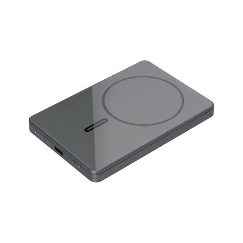 Внешний аккумулятор Оникс PD (Onyx PD) 5000mAh с функцией беспроводной зарядки 15W, серый