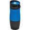 Термокружка вакуумная "УДАЧА", синий, черный