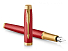 Перьевая ручка Parker IM Premium F318 Red GT, перо: F, цвет чернил: blue, в подарочной упаковке.