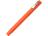 Ручка шариковая пластиковая Quadro Soft, квадратный корпус с покрытием софт-тач, оранжевый/черный