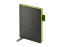 Ежедневник А5 датированный Boston 2026, серый с салатовым обрезом