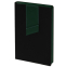 Ежедневник Bookmark, недатированный, черный с зеленым