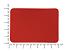 ПАТЧ ПРЯМОУГОЛНЫЙ nubuk (красный) 5,0 х 7,0 см