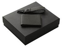 Подарочный набор Long River: кошелек, ремешок для ключей (без лого Long River), черная коробка Подарочный набор Long River: кошелек, ремешок для ключей (без лого Long River), черная коробка