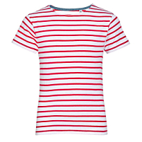 Футболка детская Miles Kids белая с красным