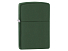 Зажигалка ZIPPO Classic с покрытием Green Matte, латунь/сталь, зелёная, матовая, 38x13x57 мм