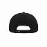 Бейсболка SNAP BACK, 6 клиньев, пластиковая застежка, черный, красный