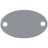 Шильдик металлический Alfa Oval, серый