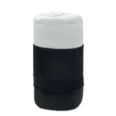 Флисовый дорожный плед из RPET, белый