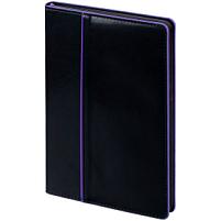 Ежедневник Alanis, недатированный, черный с фиолетовым