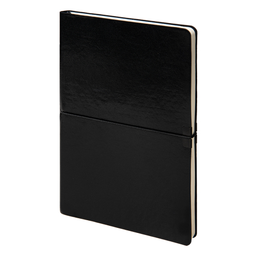 Ежедневник недатированный Save , A5, черный,  рециклированная кожа, кремовый блок, подарочная коробк, черный