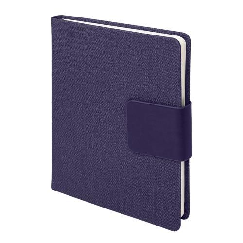 Ежедневник недатированный Mod, А5, фиолетовый, кремовый блок, фиолетовый