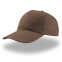 Бейсболка START FIVE, 5 клиньев, застежка на липучке, коричневый