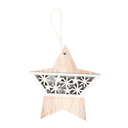 Украшение новогоднее STARRY, белый, бежевый