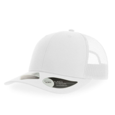 Бейсболка BRYCE, 6 клиньев, пластиковая застежка, переработанный полиэстер, белый