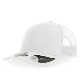 Бейсболка BRYCE, 6 клиньев, пластиковая застежка, переработанный полиэстер, белый