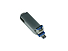 USB-флешка на 128 Гб, интерфейс USB3.0, поворотный механизм,c дополнительными разъемами для I-phone Lightning и Micro USB, полностью металлический корпус, серебро