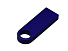 USB 2.0-флешка на 512 Мбайт с мини чипом и круглым отверстием, синий